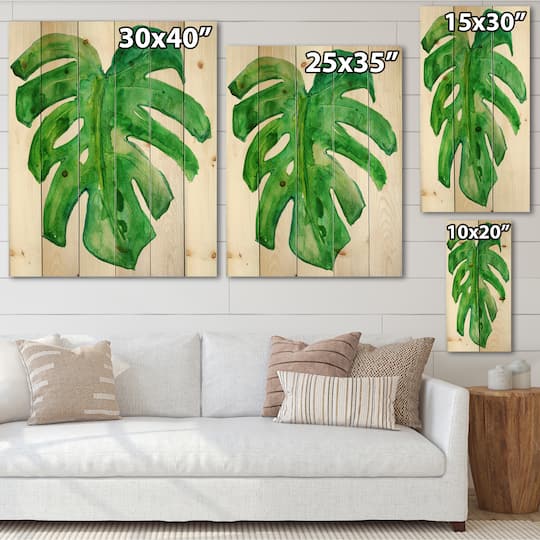 Designart - Tropical Leaf Of Monstera I